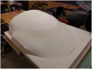 1 Quarter of the CNC machined Fairing Mold